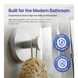 Modern Silver suction brushed nickel Wall Hooks